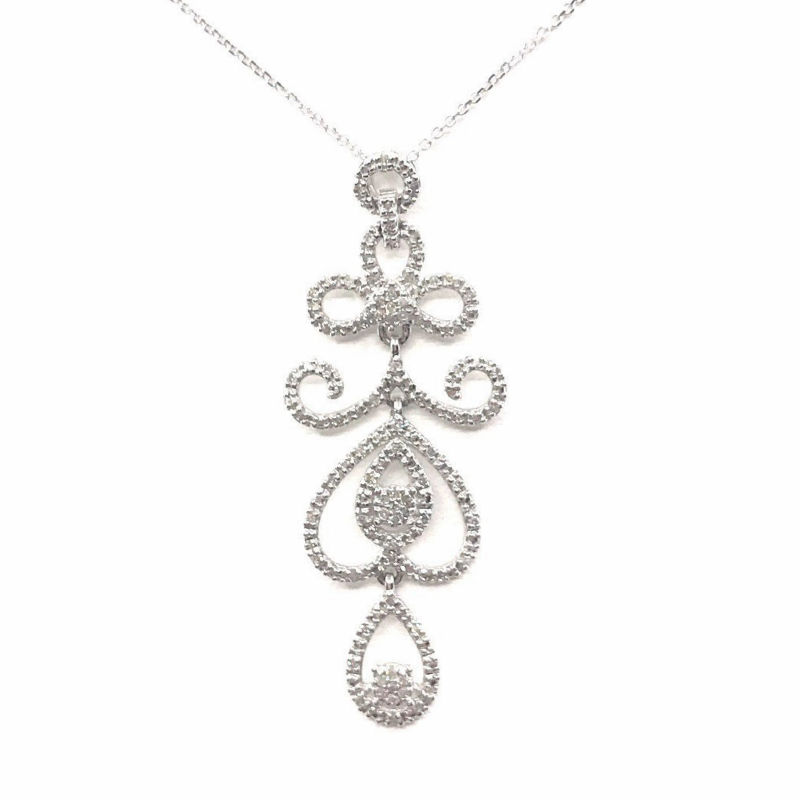 Distinct Piece 14K Gold And Diamond Pendant Necklace
