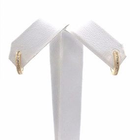 Creative Match Occasion Ready 14K Gold Hoop Earrings
