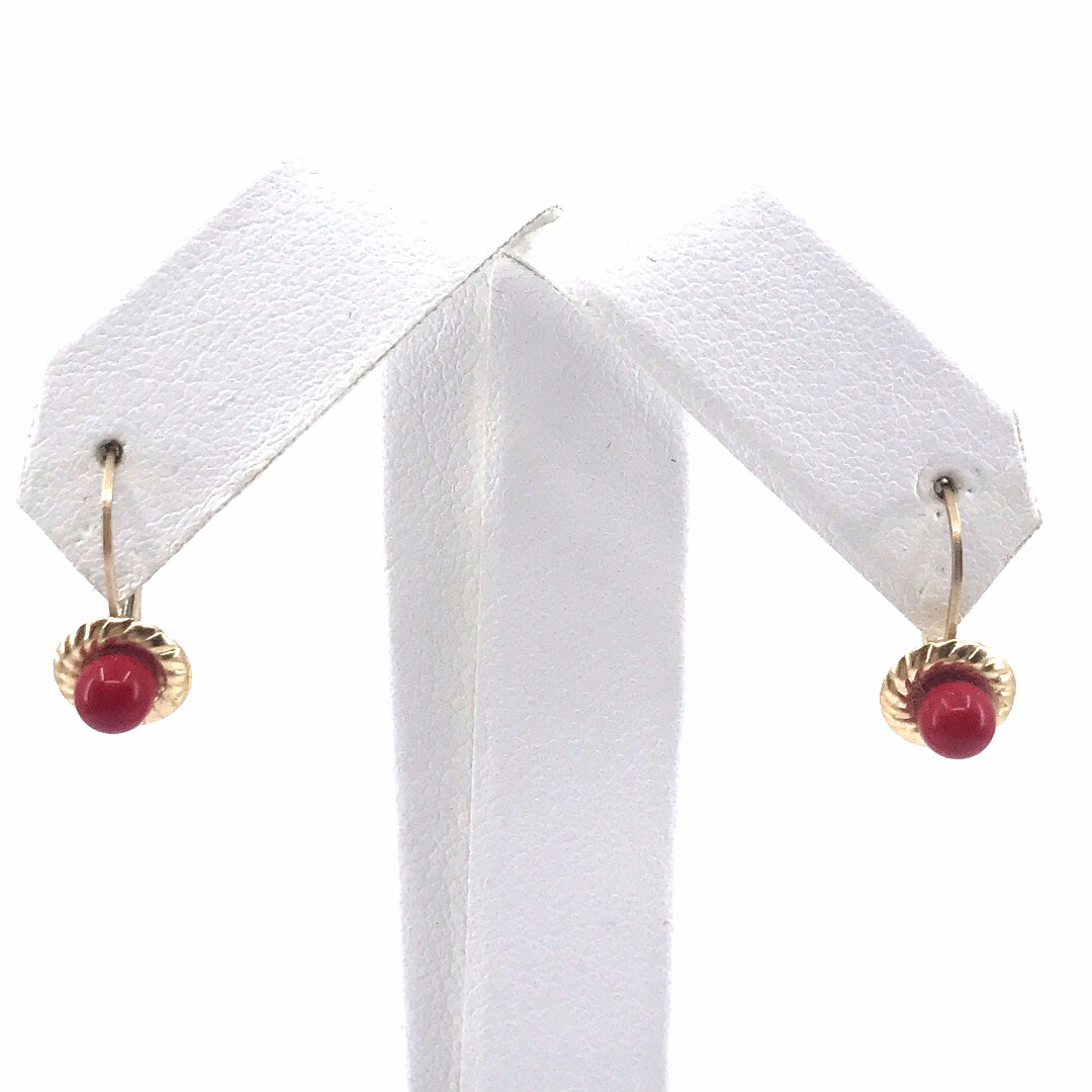 14K Gold Pearl Earrings Quick Layer