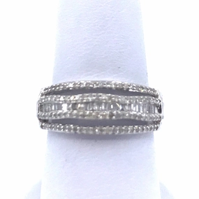 14K White Gold Band Ring Timeless Shine Pieces