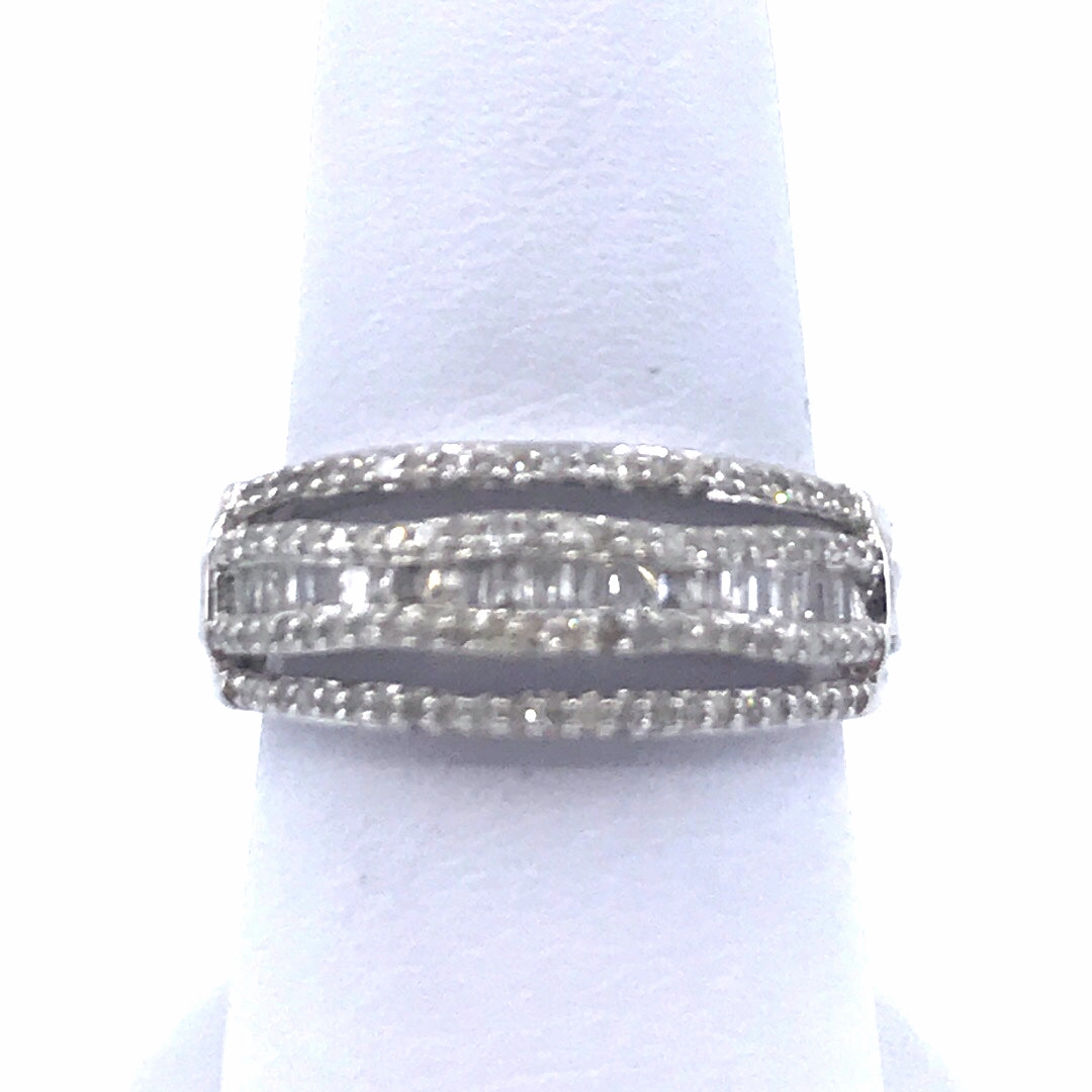 14K White Gold Band Ring Timeless Shine Pieces