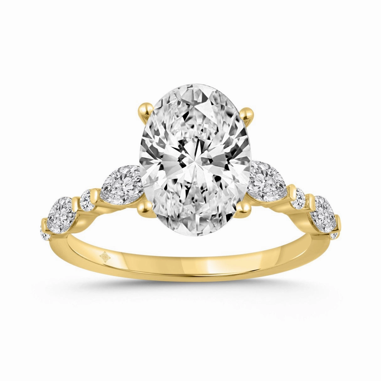 14K YELLOW GOLD 4.00CT ROUND/OVAL/MARQUISE DIAMOND LADIES RING Elegant Pick Classic Choice