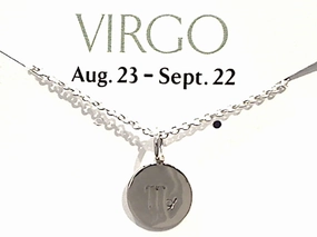 Luxury Casual Perfect Gift 16" - 18" Sterling Silver Virgo Zodiac Necklace