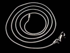 16" Thin-Med. 1mm Snake Chain, Sterling Silver Polished Radiance Distinct Form