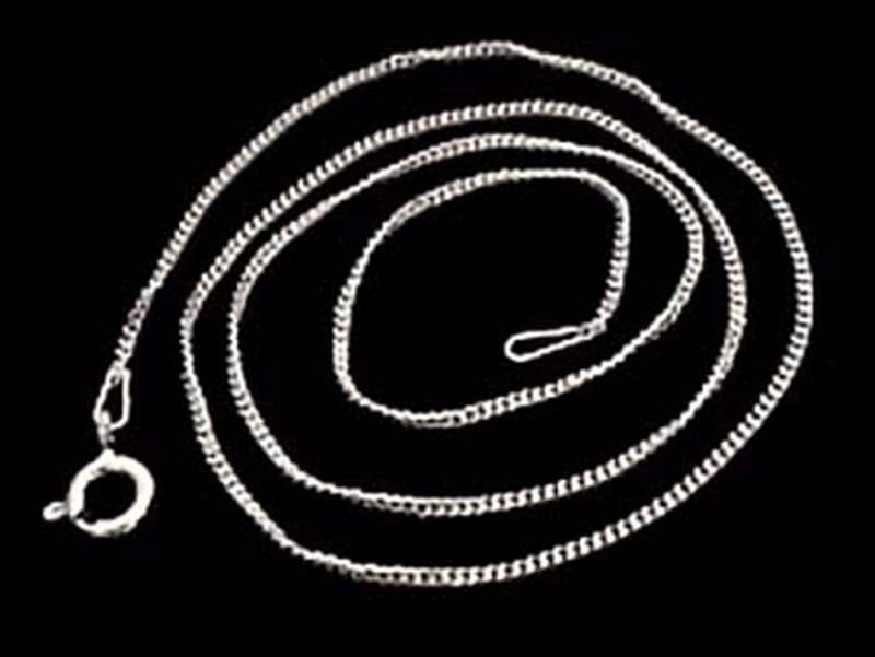 18" Thin Gauge Curb Link Chain, Sterling High-End Quality Modern Layer