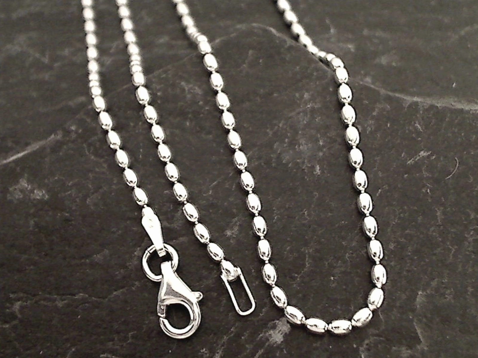 Minimal Form 20" 2mm Oval Bead Chain, Sterling Silver