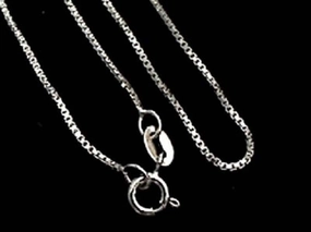 20" Medium Gauge 1mm Sterling Silver Box Chain Spring Mood Night Out Look