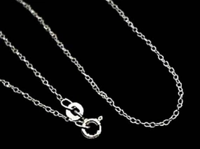 20" Thin Gauge Cable Chain, Sterling Silver Evening Sparkle Classic Jewelry Design