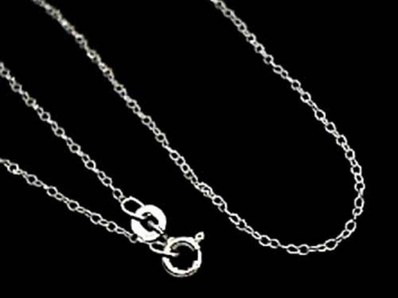 20" Thin Gauge Cable Chain, Sterling Silver Evening Sparkle Classic Jewelry Design