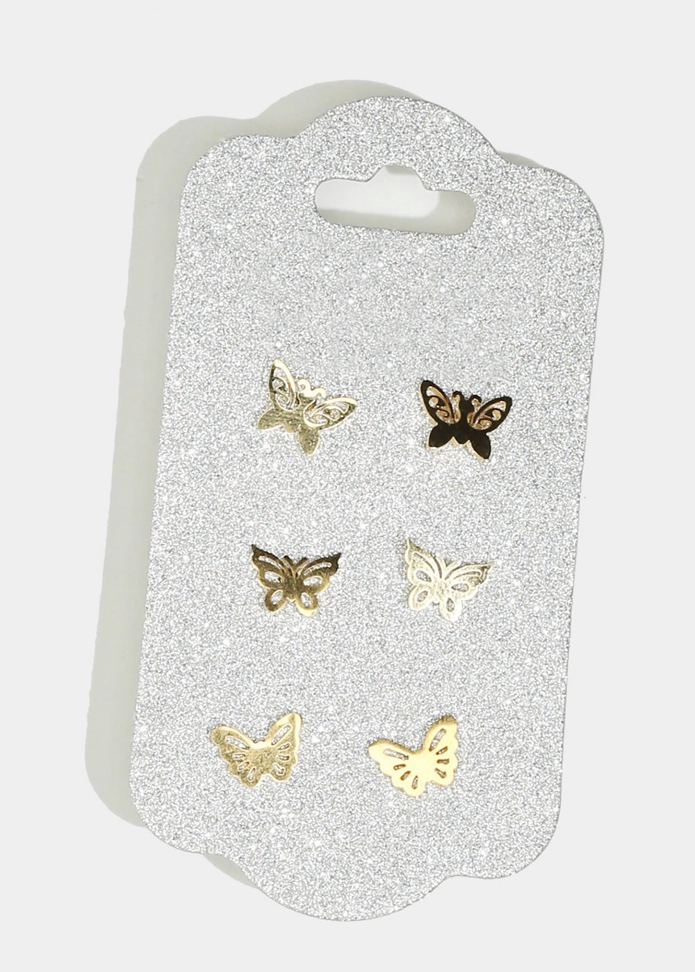 Creative Glance Effortless Match 3-Pair Butterfly Stud Earrings