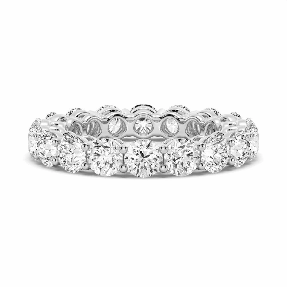 Popular Trend Light Duty 5.4 CT. Shared Prong Round Moissanite Eternity Band