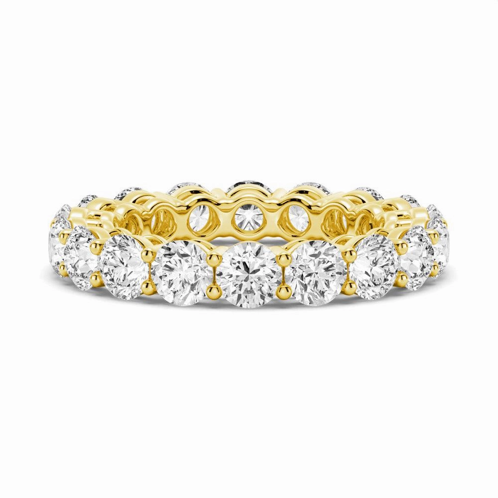 Refined Touch 5.4 CT. Shared Prong Round Moissanite Eternity Band