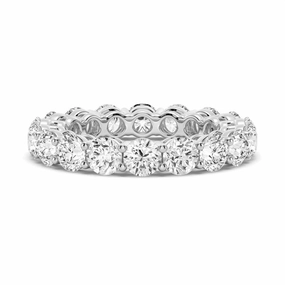 Popular Trend Light Duty 5.4 CT. Shared Prong Round Moissanite Eternity Band