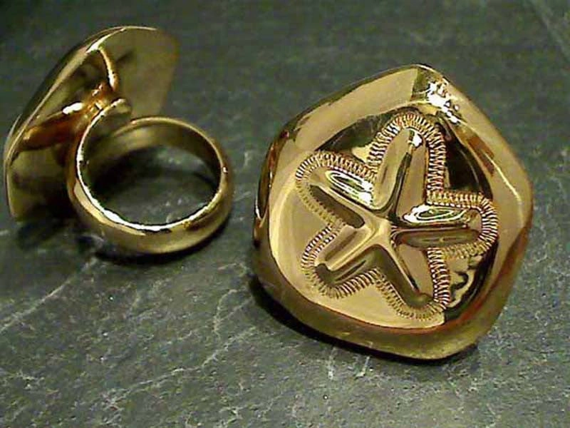 Alchemia Sand Dollar Adjustable Ring Expressive Style Refined Look