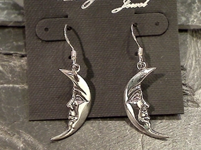 Sterling Silver Moon Earrings Gifting Light refined design