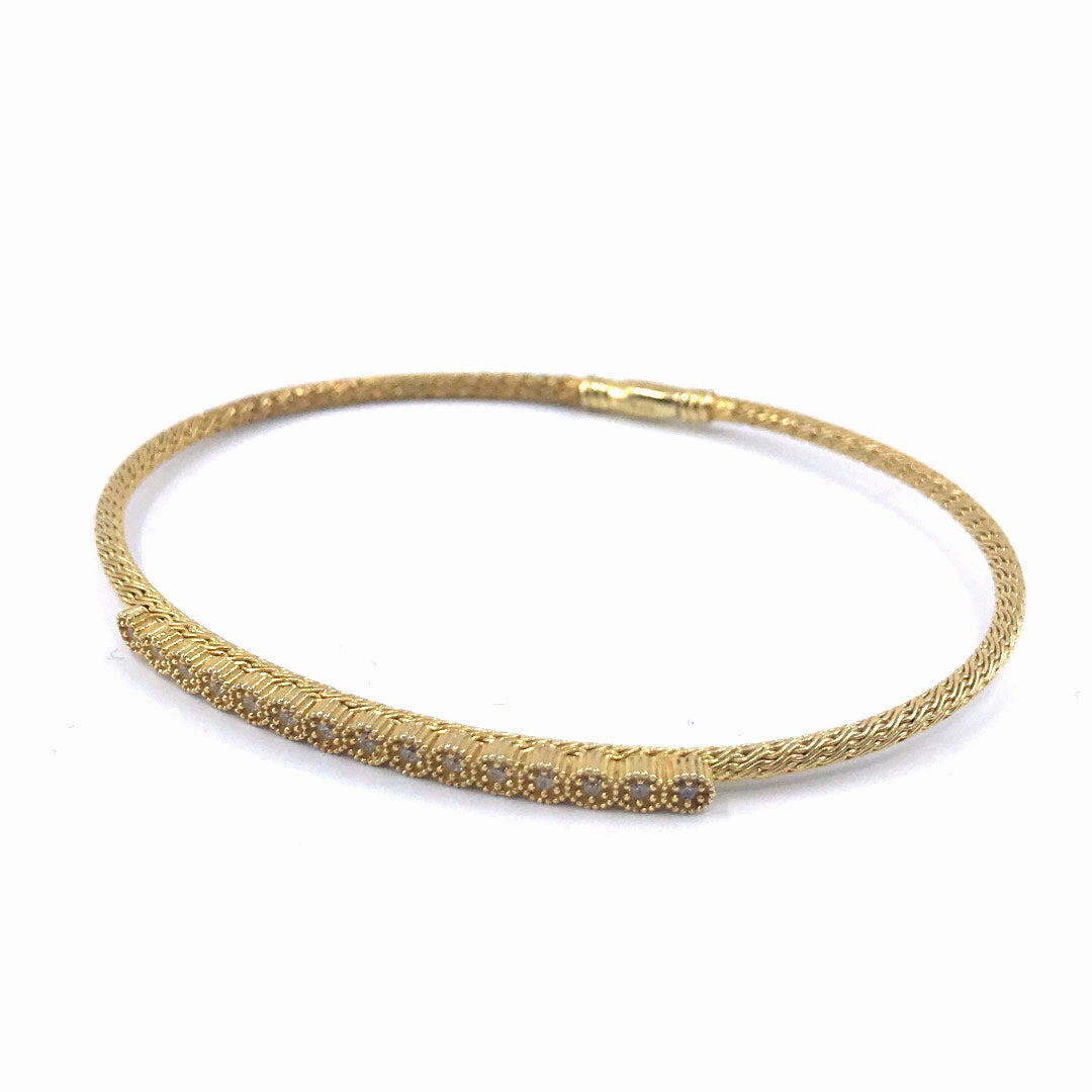 Precious Finish Sterling Silver Bangle Bracelet