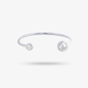 Admirable Combinations Audience Favorite Amare Wear Freshwater Pearl Silver Cuff Bracelet