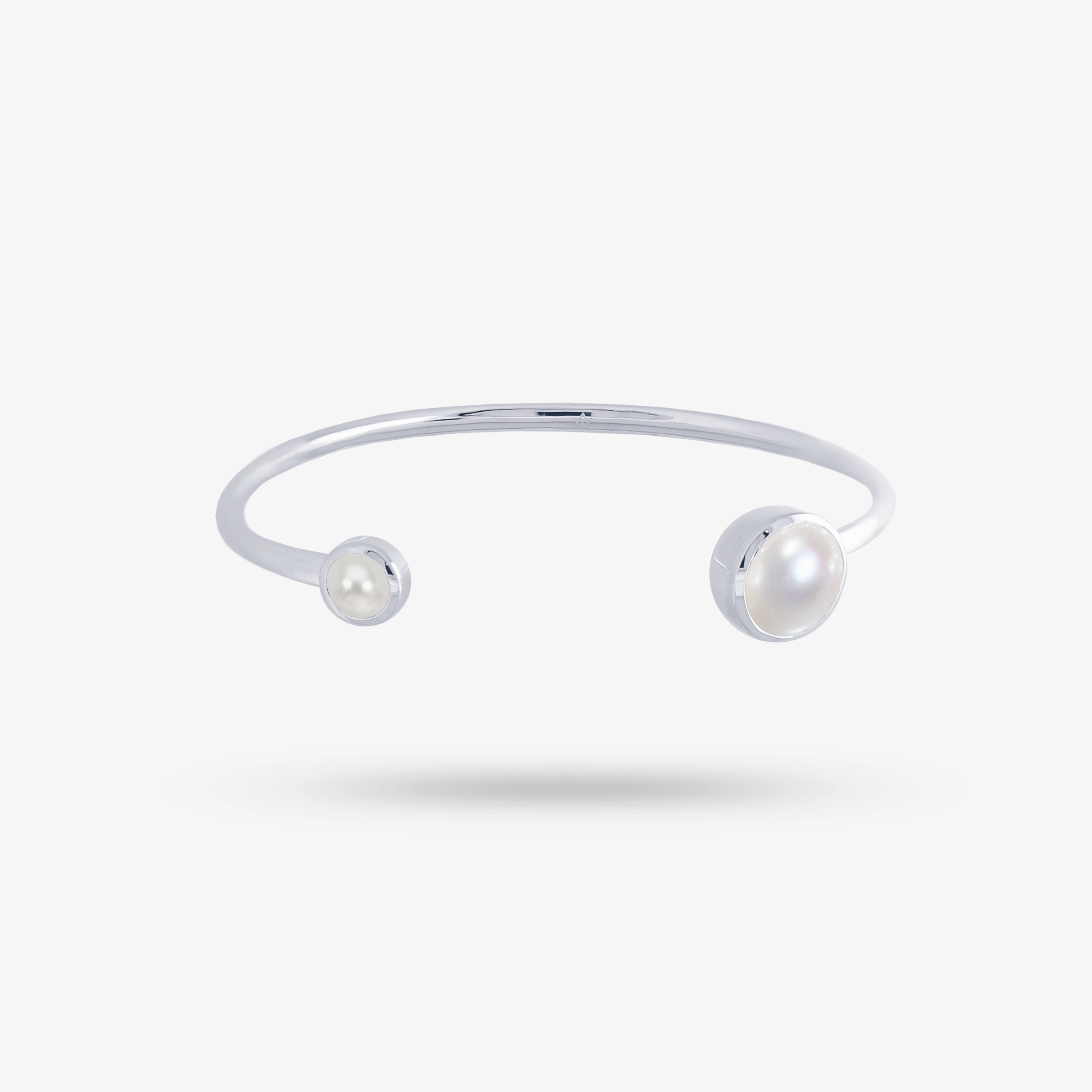 Admirable Combinations Audience Favorite Amare Wear Freshwater Pearl Silver Cuff Bracelet