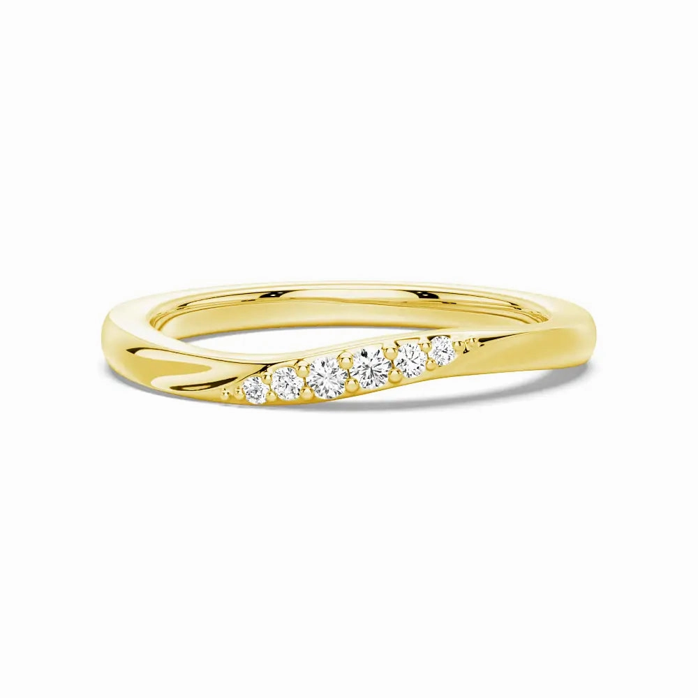 Tension Flow Lab Grown Diamond And Moissanite Ring Metallic Sheen