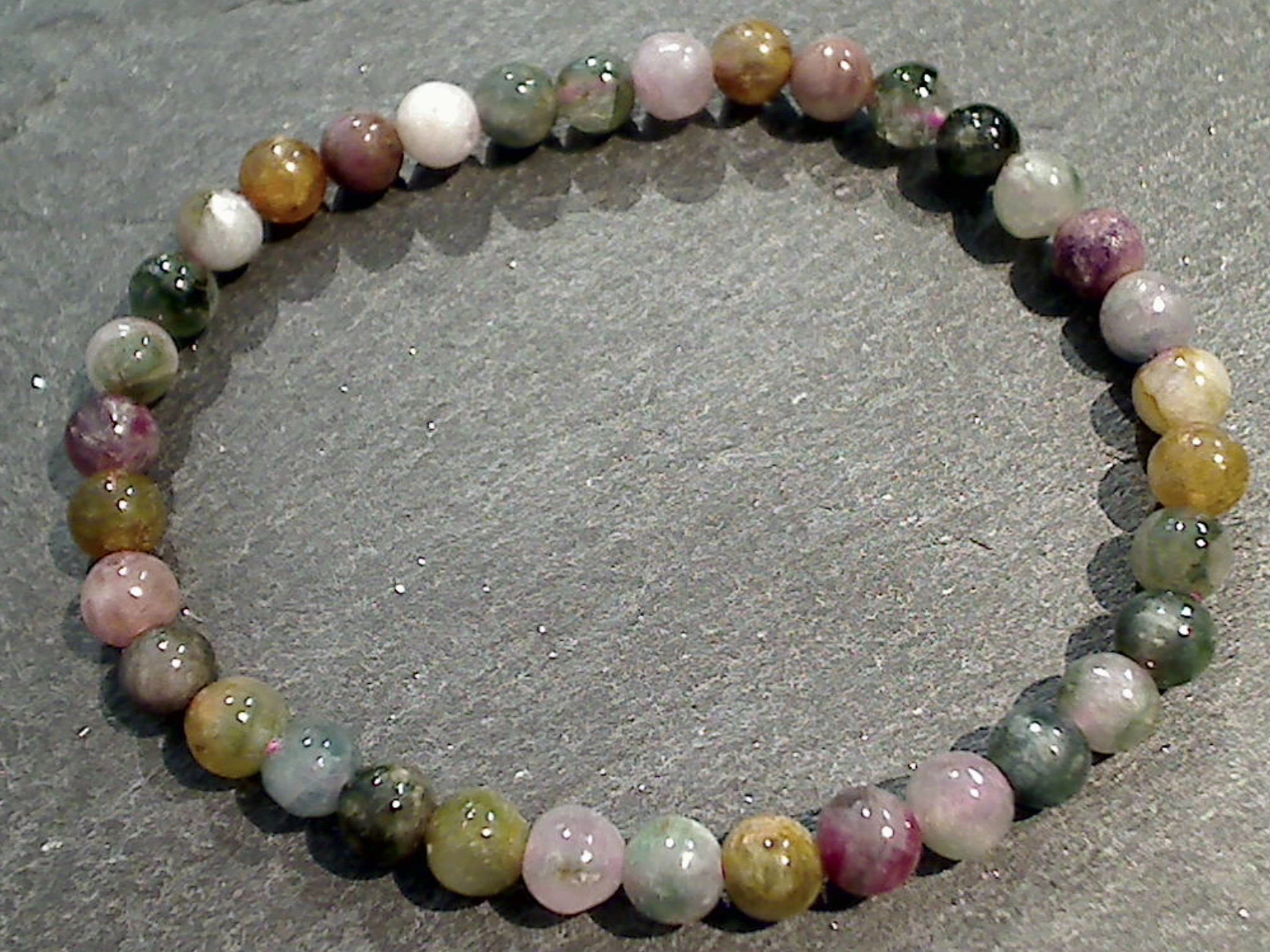 Tourmaline Multi-Color 5MM - 6MM Stretch Bracelet Festive Set Daily Look