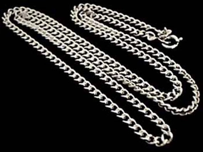 Enchanted Edge 20" Thick Gauge Curb Link Chain, Sterling