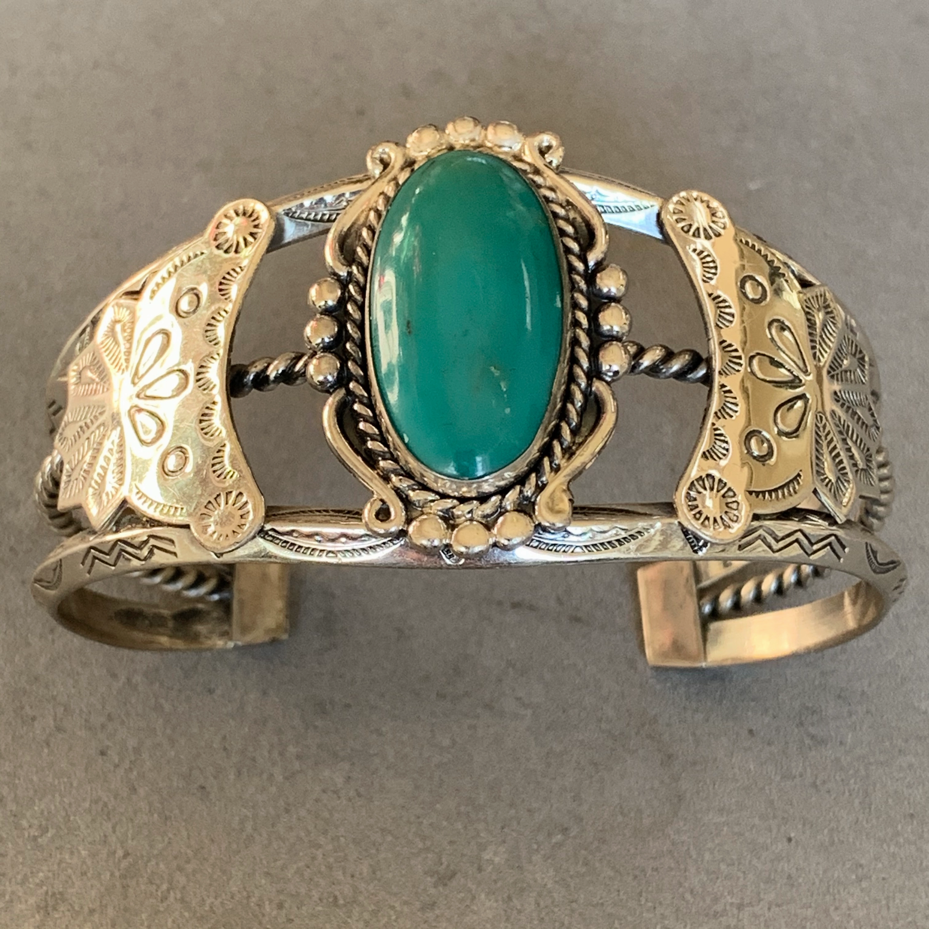 Bell Trading Fred Harvey Era Sterling Turquoise Bracelet Artisan Edge