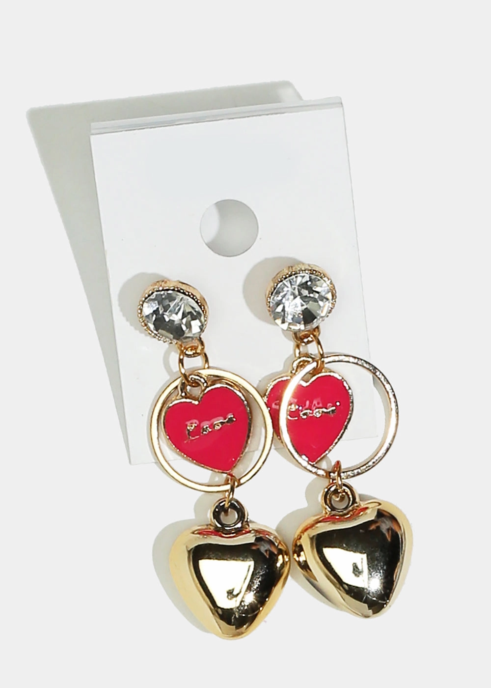 Heart Dangle Earrings Seasonal Edge Easy Style