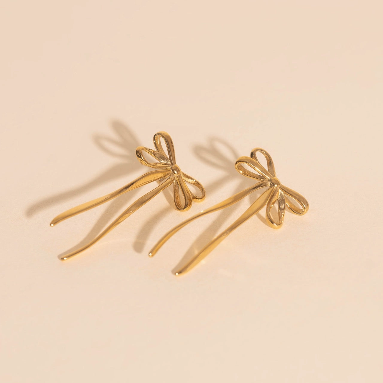 Bowknot Stud Earrings Allure Finish