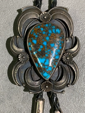 Carl Luthy Shop Navajo Turquoise Sterling Silver Bolo Timeless Accessories