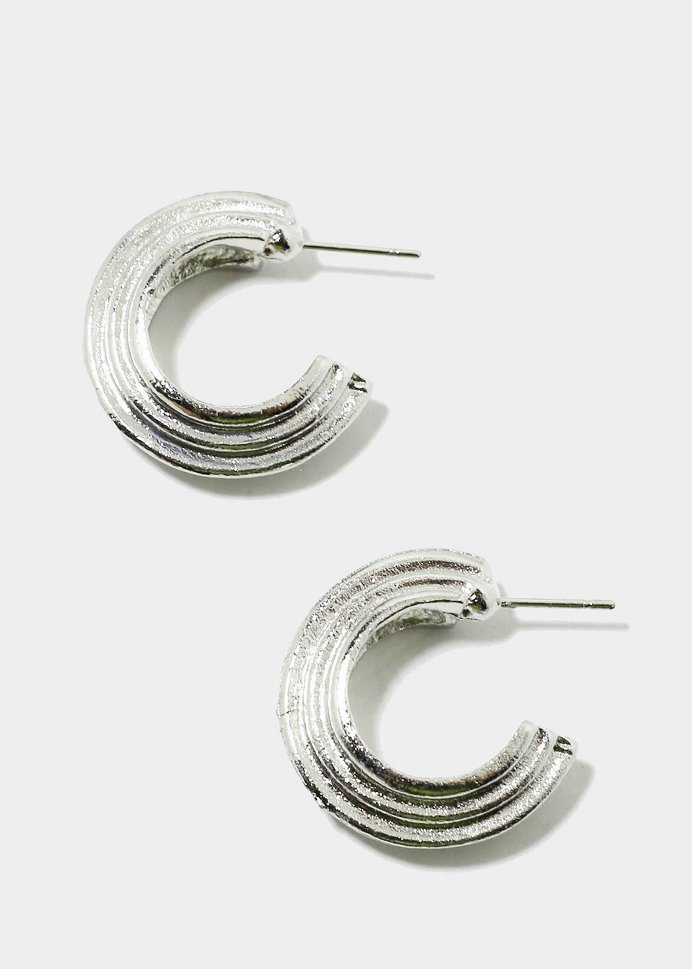 Sparkling Piece Bold Lines Fashion Layered Earrings