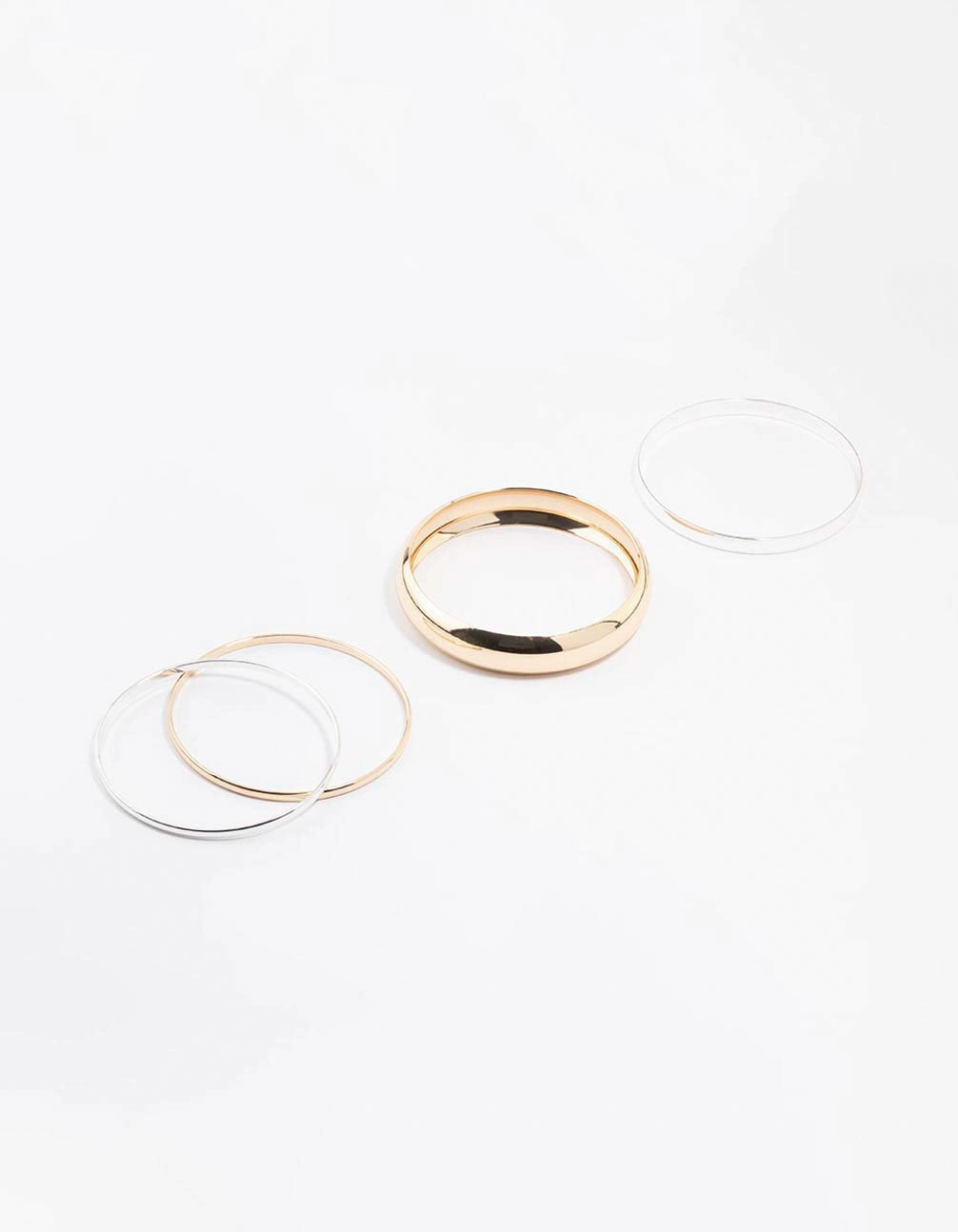 Mixed Metal Basic Bangle 4-Pack Dependable Composites