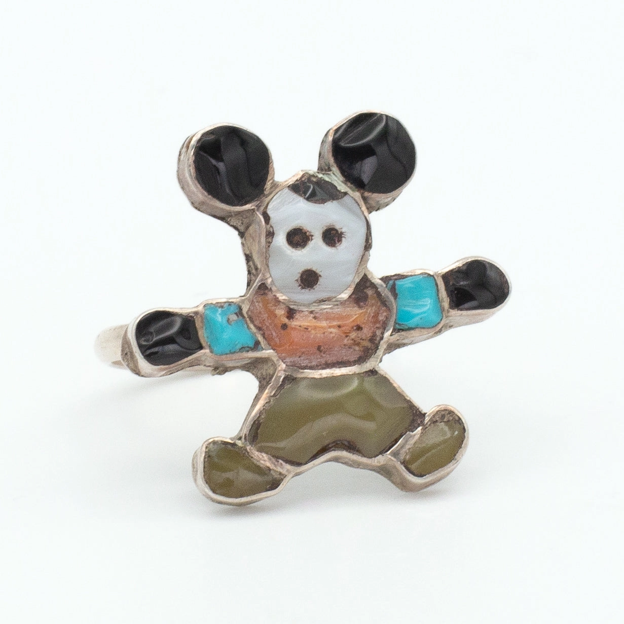 Chic pieces Stunning Piece Navajo Handmade Sterling Silver Turquoise Ring (Hallmark Unknown) (Size 6)