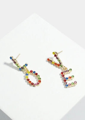 Light Fit Effortless Glow Colorful "LOVE" Dangle Earrings
