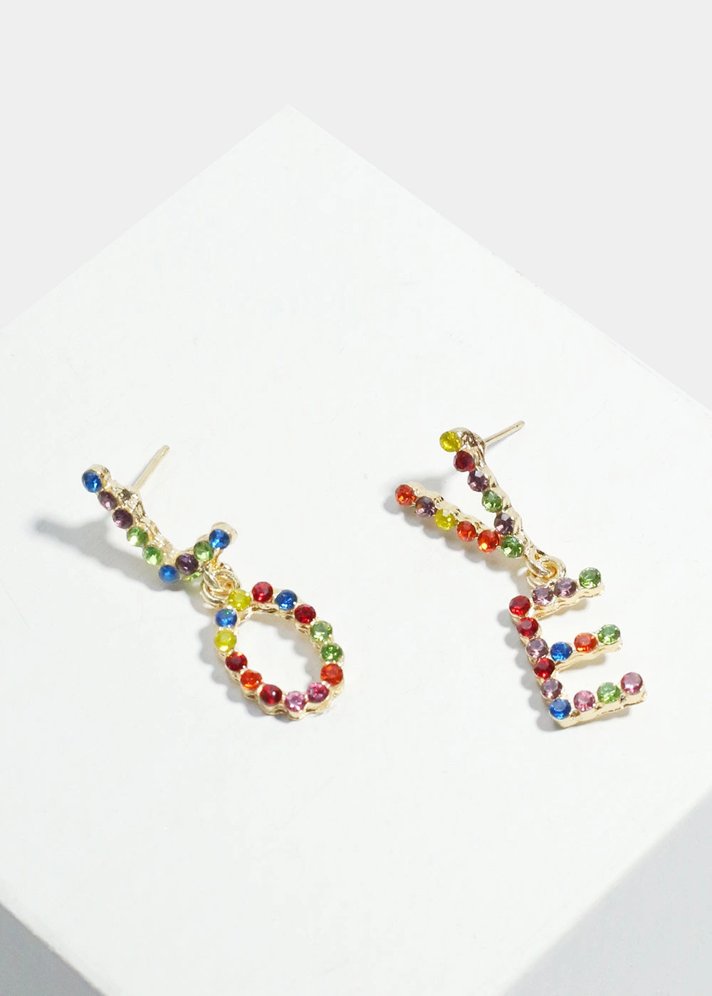 Light Fit Effortless Glow Colorful "LOVE" Dangle Earrings