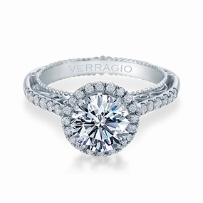 Exquisite Symbol Diamond Engagement Ring Verragio Venetian Collection 5061R
