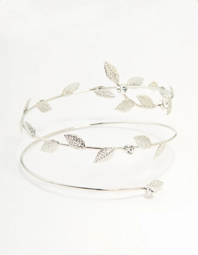 Silver Leaf Wrap Arm Cuff Trusted Name