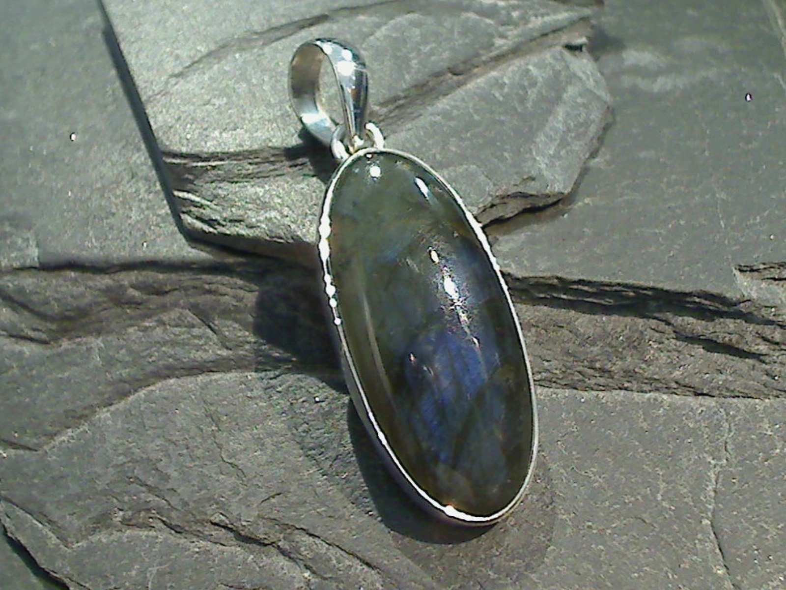 Exclusive Glam Labradorite, Sterling Silver Pendant