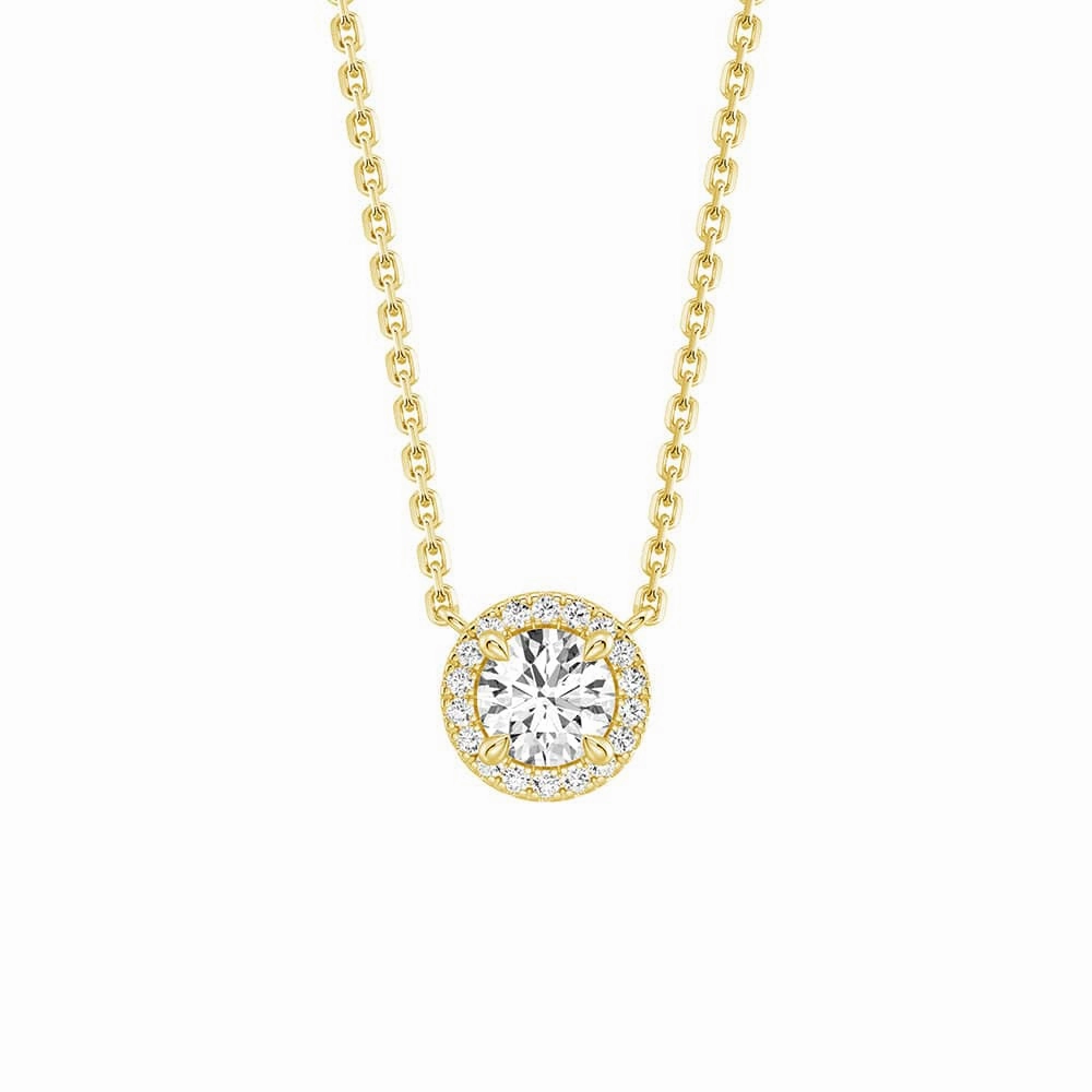 Formal Vibe Eternal Halo Personalized Birthstone Necklace