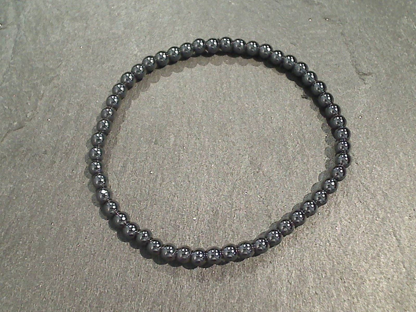 Elegant Feel Hematite 4MM Stretch Bracelet