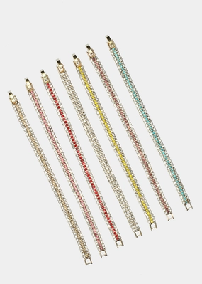 shiny accents Sparkling Rhinestone Bracelet