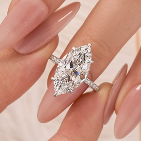 New collection 6.0Ct Marquise Cut Engagement Ring Travel Ring For Her In Sterling Silver