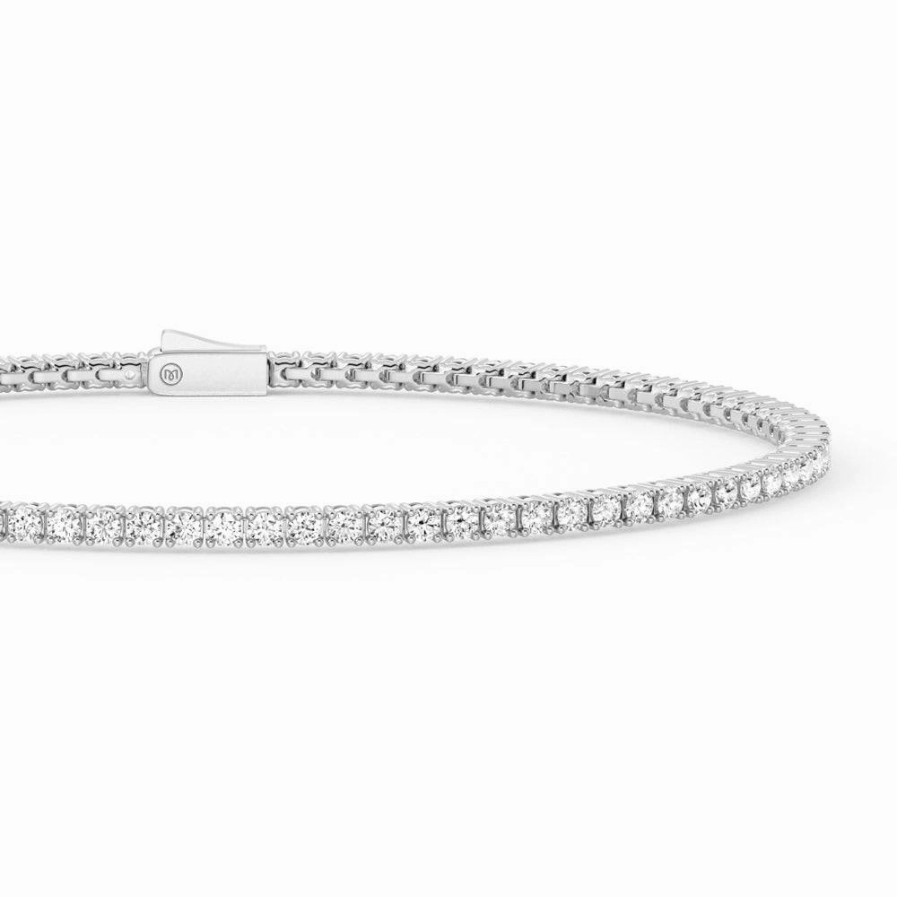 Floating U Prong 2.5mm Moissanite Tennis Bracelet Critically Acclaimed Holiday Specials