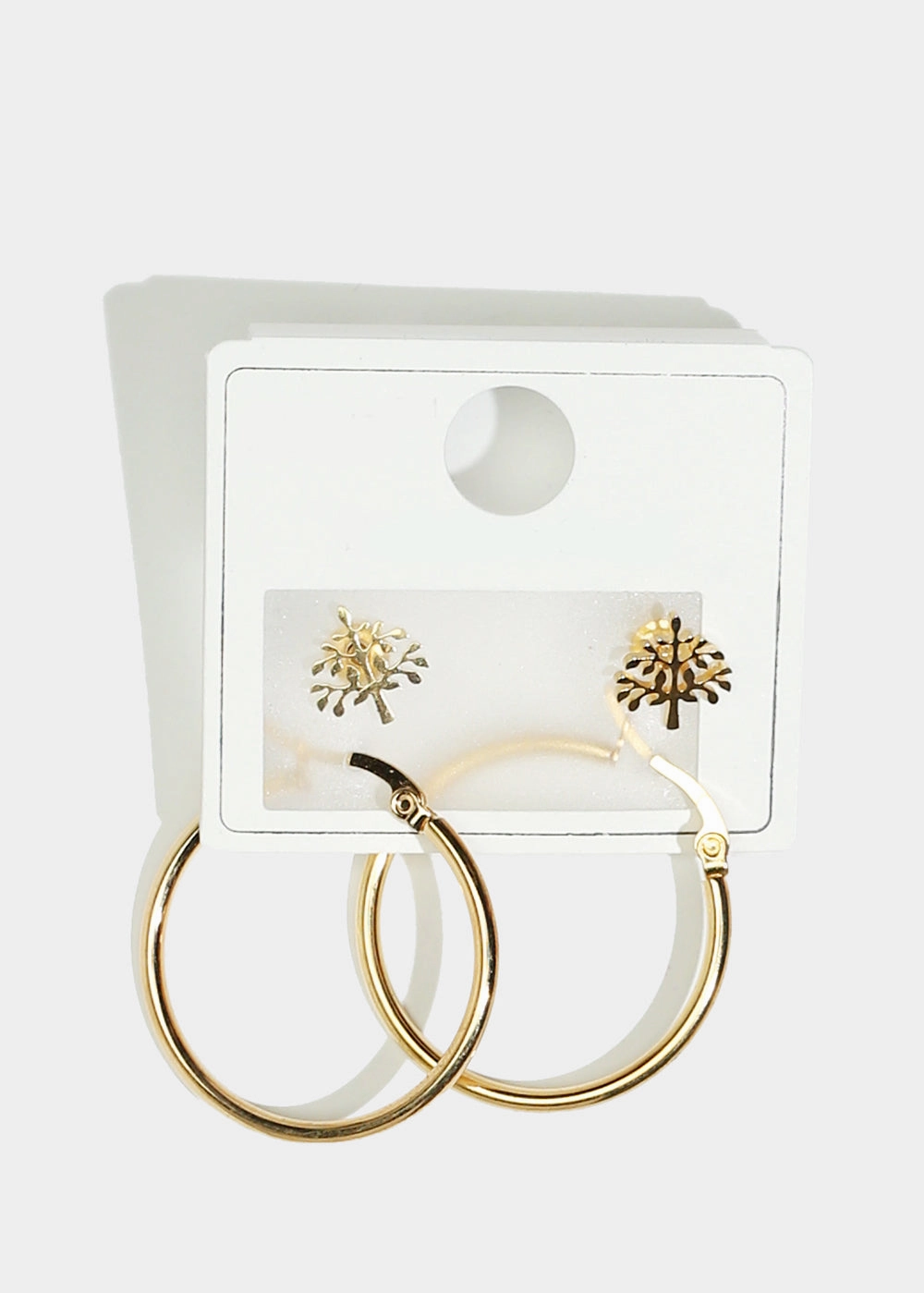 Custom Gifts Tree Stud & Hoop Earrings
