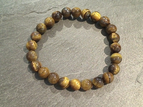 Golden Tiger's Eye 8MM Stretch Bracelet Smooth Shine Refined Shape
