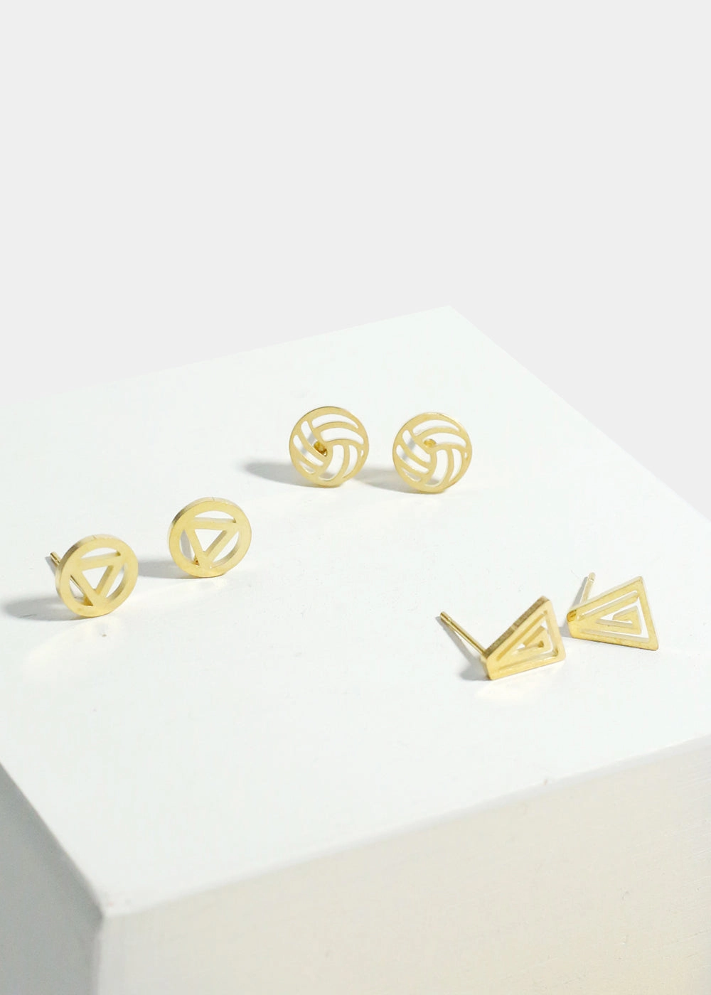 3-Pair Chic Earrings Set Neutral Spark Street Style