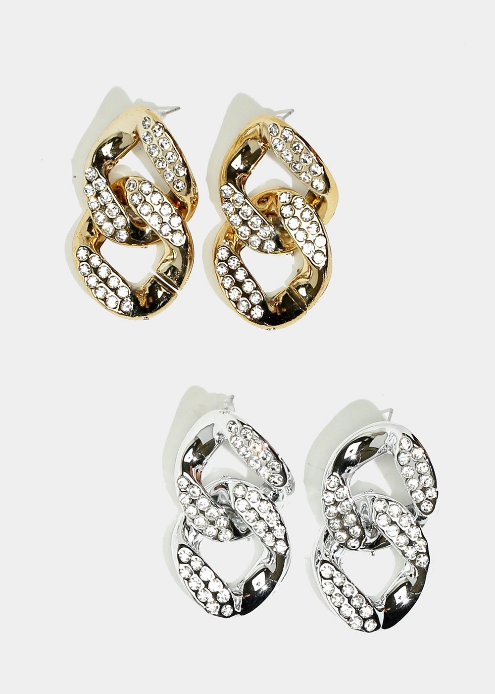 Flawless Cut Sparkly Chain Earrings