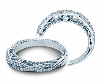 Diamond Wedding Band Verragio Venetian Collection 5005W Fashionable Glow