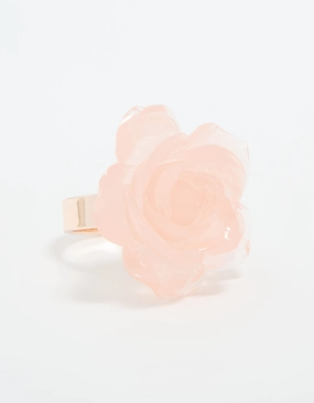 Rose Gold Large Rosette Ring Day Look