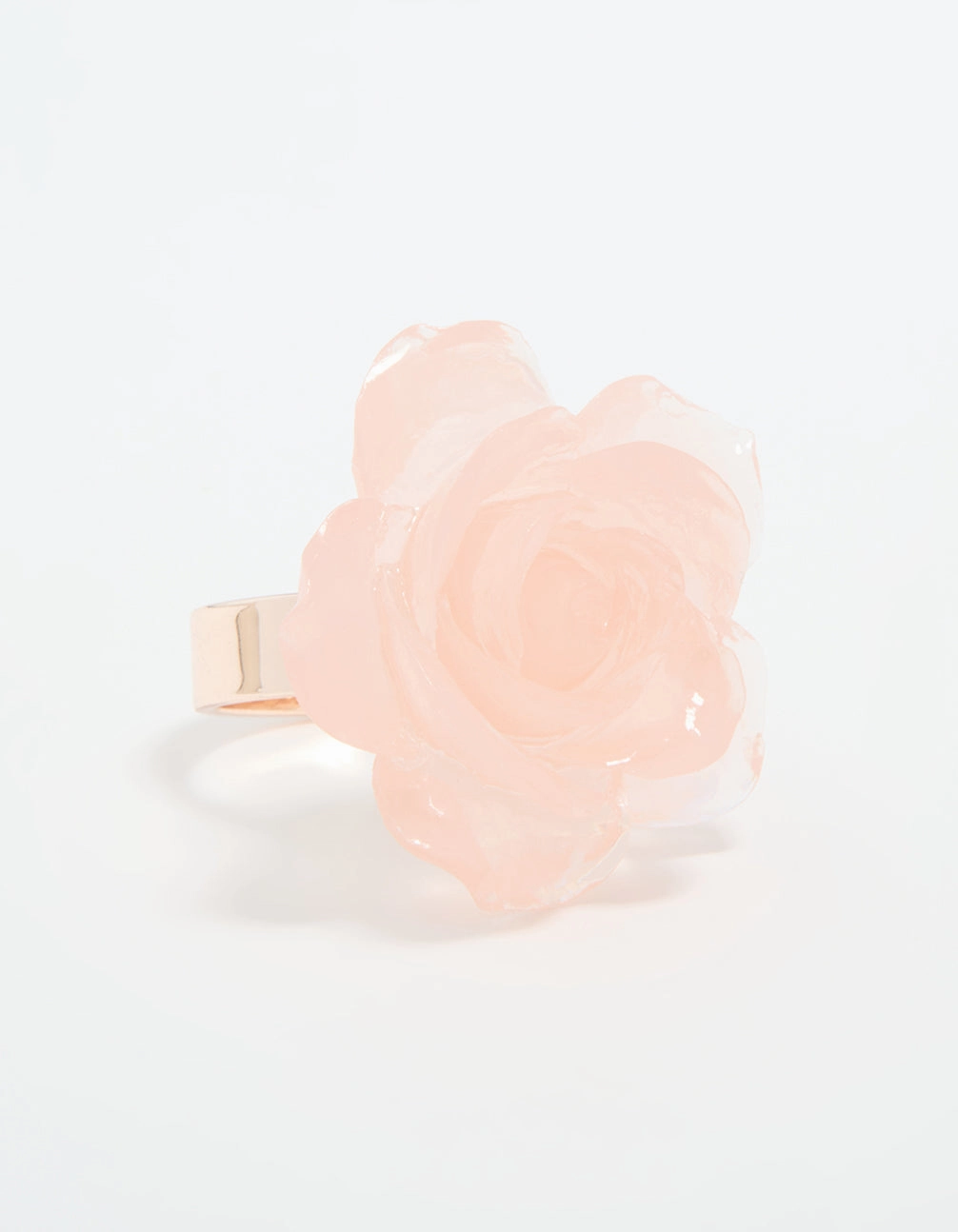 Rose Gold Large Rosette Ring Day Look