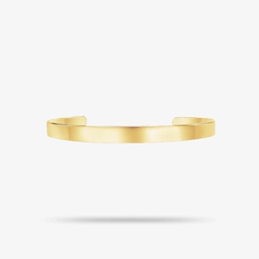 Bangle Cuff 14K Yellow Gold Engravable Eternally Elegant